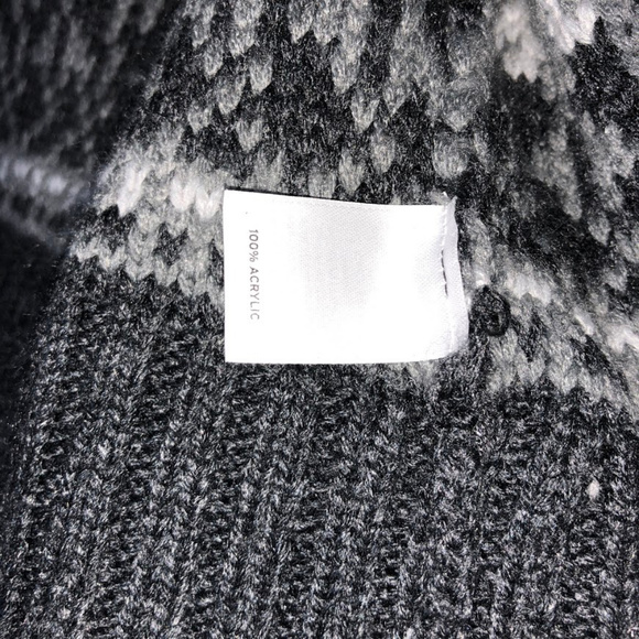 Caslon M Cardigan Knit Black White Grey Ornament - Picture 6 of 8